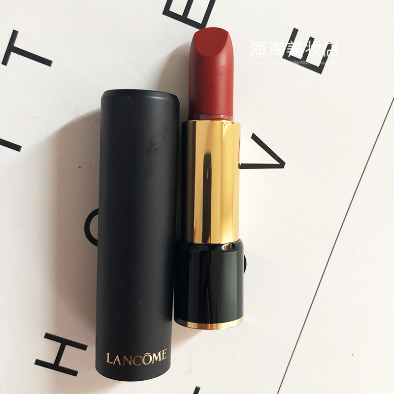 LANCOME Lancome 196 Jingjing Pure Matte Lipstick Silky Velvet Matte Lip Balm Cinnabar Orange Lasting Moisturising - Son môi son black rouge a37
