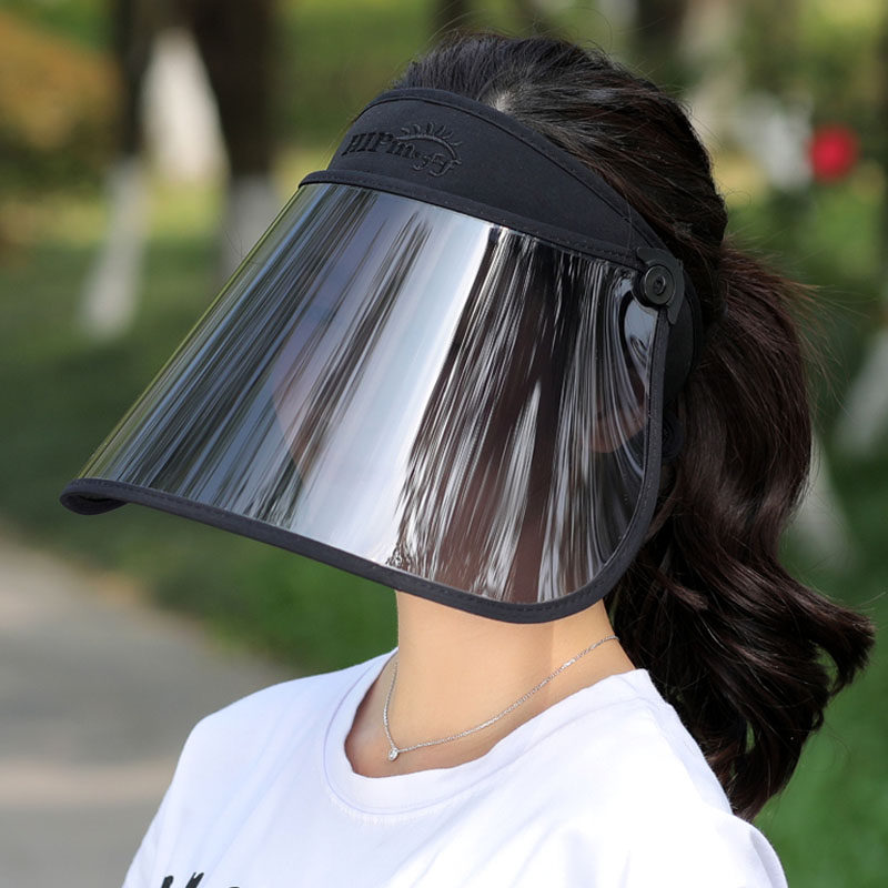 Sun hat female summer sun protection cycling hat riding electric car folding sun hat cover face