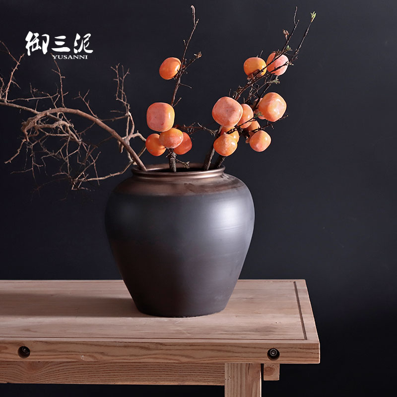 Large vases, jingdezhen ceramic I and contracted Europe type Nordic furnishing articles villa living room window flower arrangement suits for