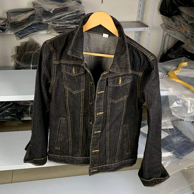 New Spring and Autumn D2Dsq2 Denim Jacket Men's Slim Fit Jacket Pp Top Black Simple Youth Versatile