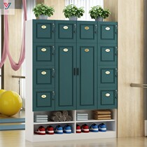 Wooden beauty salon storage wardrobe gym locker closet locker Salon Salon yoga studio