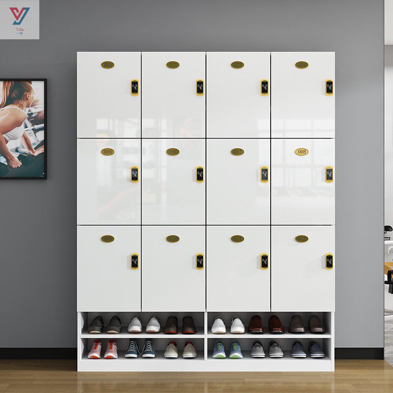 Light luxury high light gym wooden locker yoga museum swimming cabinet Hairdresser beauty salon locker