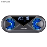 力勤 Беспроводная линия Bluetooth-динамик высокой громкости домашний будильник аудио 3D объемный звук двойные динамики мобильный телефон супер сабвуфер небольшой портативный открытый платеж QR-код оплата голосовая трансляция суфлер