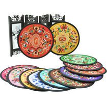 Chinese wind embroidery flower coaster special souvenirs study abroad small gifts folk handicrafts