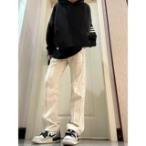 Ретро трендовые штаны для отдыха, свободный прямой крой, в американском стиле, подходит для подростков