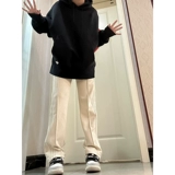 Ретро трендовые штаны для отдыха, свободный прямой крой, в американском стиле, подходит для подростков