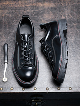 Casual Leather Shoes Mens Handmade Head Layer Bullskin Inglén Soft Bottom New Genuine Leather Martin Shoe 100 lap low Help casual Shoe Men