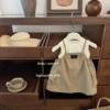 Fashionable children's clothing set short skirt cotton round neck quick drying