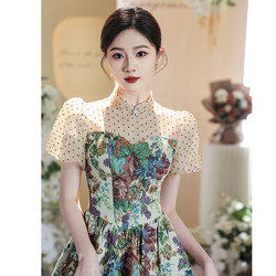 Flower god dress skirt light luxury niche high -end birthday party party can usually wear small people to engage in dress