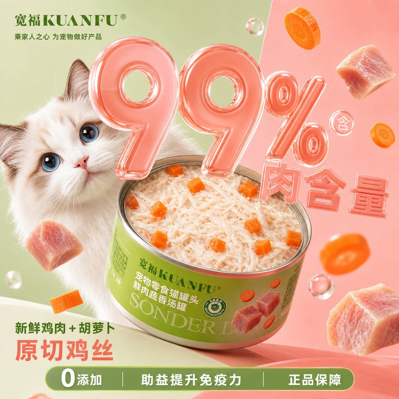 Kuanfu Cat Canned Food Cat Snacks Pet Wet Food Fresh Meat Kitten Snacks Hydrating Cat Food Nutritional Canned Food S Kuanfu Cat Canned Food Cat Snacks Pet Wet Food Fresh Meat Kitten Snacks Hydrating Cat Food Nutritional Canned Food S