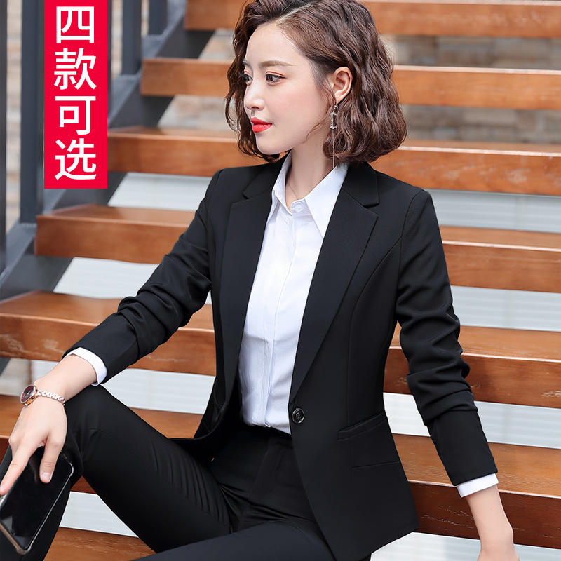 Women's Blazer Autumn and Winter Professional Attire Workwear Suit Short Blazer Women's Fashion Formal Wear College Students