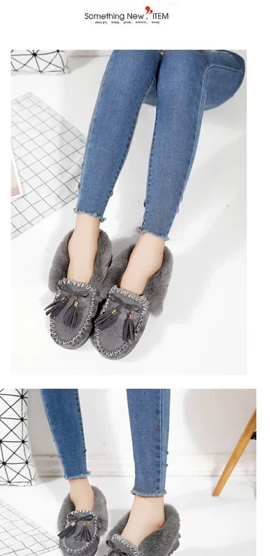 Mùa thu đông 2018 mới bốt ngắn mới Giày tuyết đế bằng bằng vải cotton nữ và giày cao cổ giày boot nữ cổ thấp hàn quốc