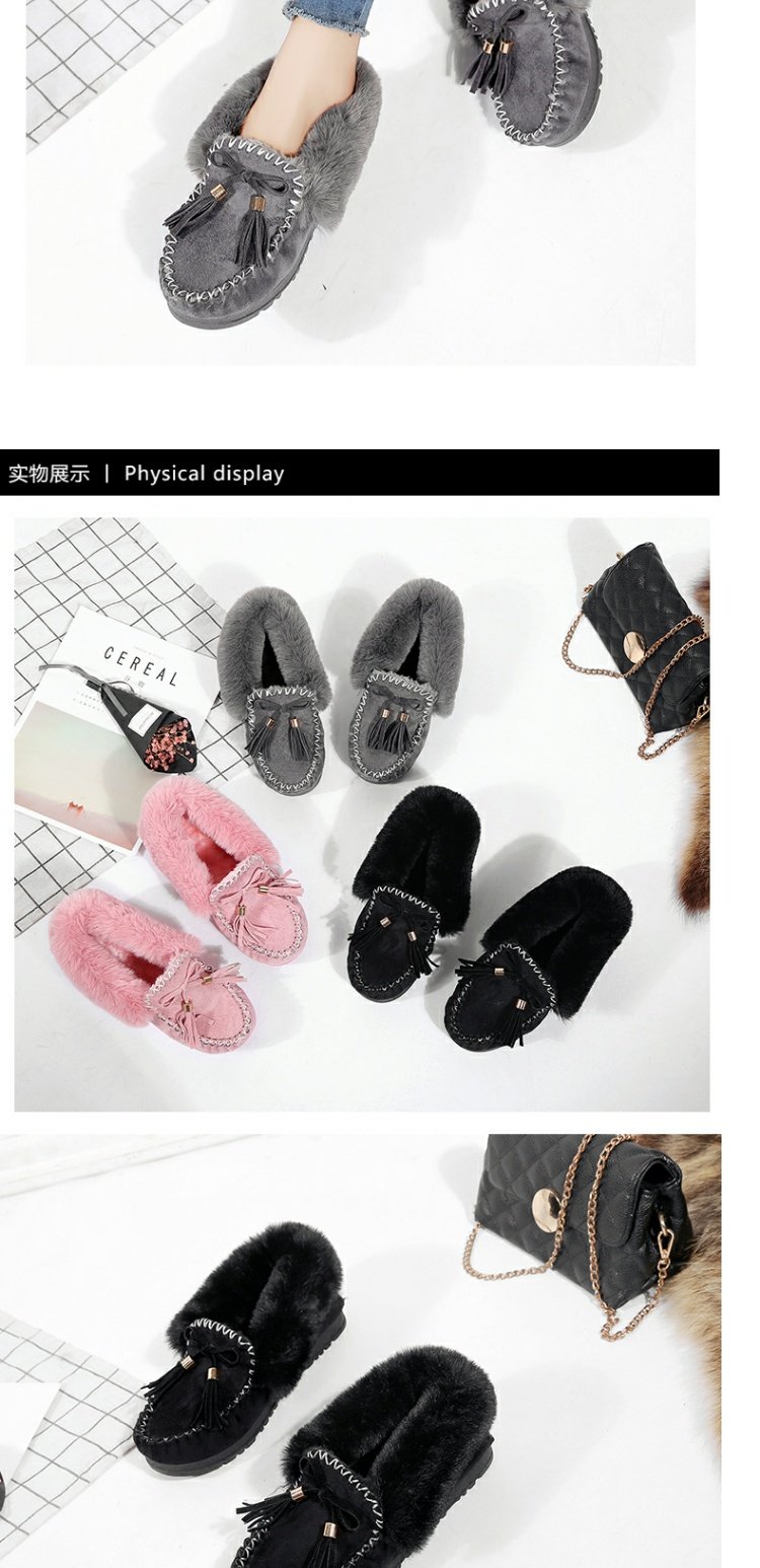 Mùa thu đông 2018 mới bốt ngắn mới Giày tuyết đế bằng bằng vải cotton nữ và giày cao cổ boot nữ