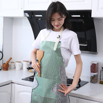 Versatile kitchen waterproof wiping hand apron for home adjustable thickened apron day system anti-oil cover dress customised