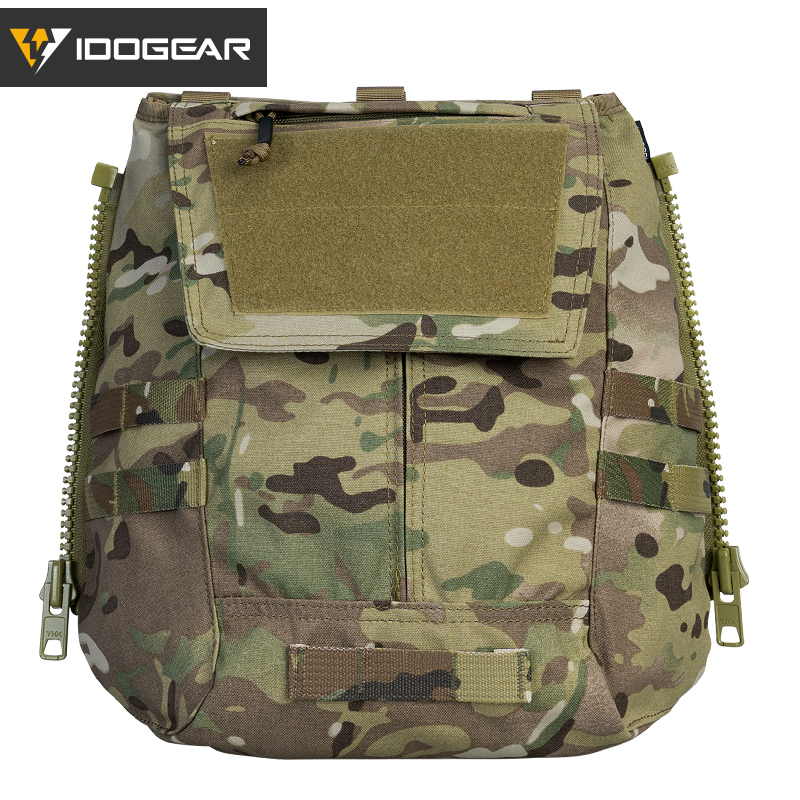 Idogear Little Steel Scorpion Tactical Vest Rear Panel Bag Military Enthusiast Zipper Small Backpack Avs Jpc Universal