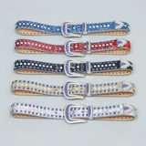 Ремень, джинсы подходит для мужчин и женщин, ретро красный (черный) чай, в стиле панк