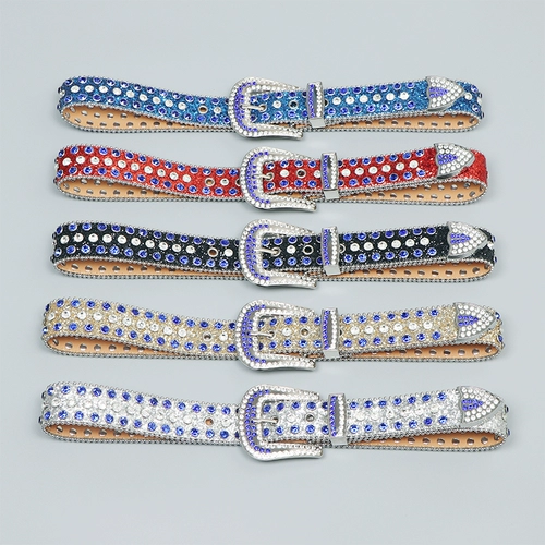 Ремень, джинсы подходит для мужчин и женщин, ретро красный (черный) чай, в стиле панк