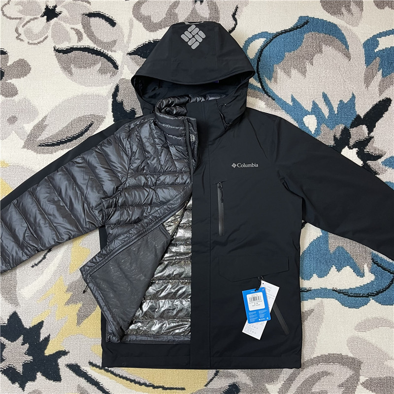 22 New Special Columbia Men's Outdoor Waterproof Thermal down Three-In-One Jacket Xe9454