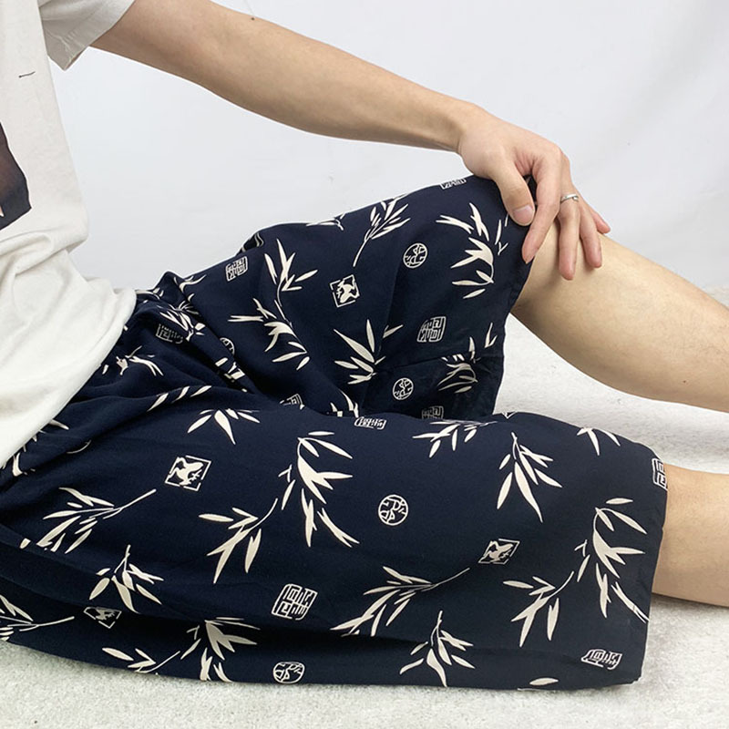 Middle-Aged and Elderly Men's Cotton Shorts, Summer Large Size Loose Casual Home Shorts, Artificial Cotton Pants Middle-Aged and Elderly Men's Cotton Shorts, Summer Large Size Loose Casual Home Shorts, Artificial Cotton Pants