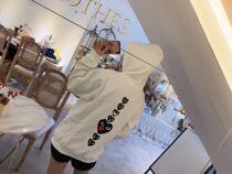 2021 New Tide Cardigan Hoodie Men Back Love Zipper Couple Loose Cotton Joker Coat Women