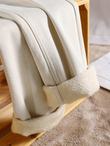 Gush jeans woman 2021 autumn winter new design sense elastic high waist straight drum thickened casual retro daddy pants