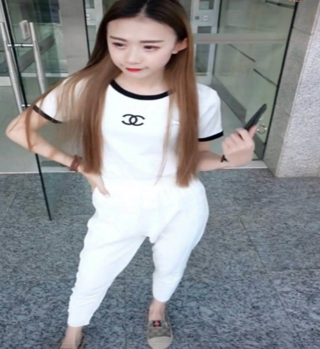 Xã hội mùa đông quần nữ tay đỏ nhanh tay với các cô gái xu hướng phiên bản Hàn Quốc của chín điểm quần cà rốt hậu cung quần học sinh quần tây baggy