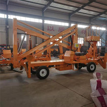 Factory professional mobile crank lift platform car diesel engine lift self-walking hydraulic aerial work platform