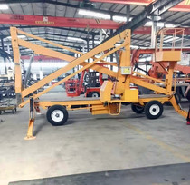 Direct sales crank lift diesel engine battery power aerial work platform car mobile hydraulic climbing car