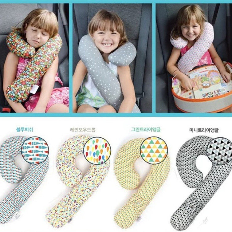 Korea geine tray children's cars neck pillow safety and shoulder guard sleeping baby sleeping to guard neck pillow