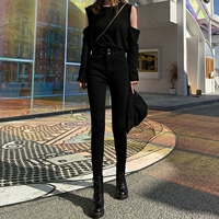 Чистая черная (двойная пряжка) восемь очков пружина и осень