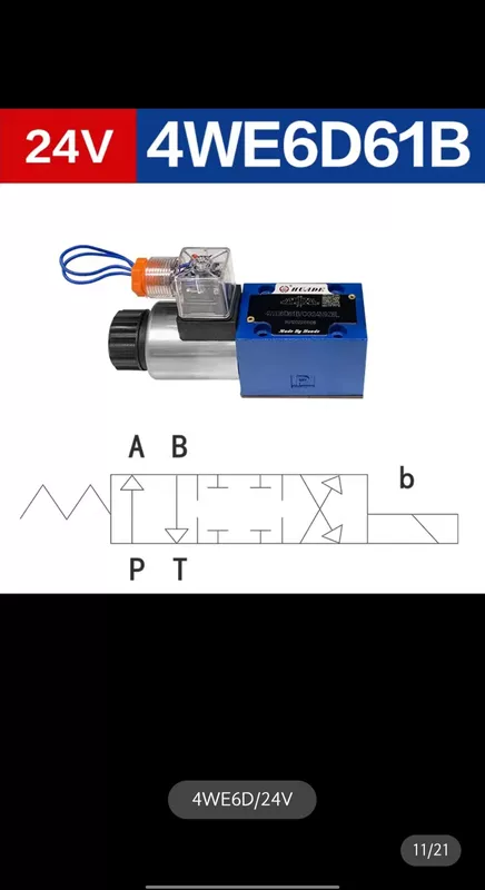 4WE6 thủy lực điện từ đảo chiều van định hướng van 4WE6D/10D Series đơn AC/DC cao áp van điện từ van thủy lực 5 3 van điều khiển lưu lượng thủy lực