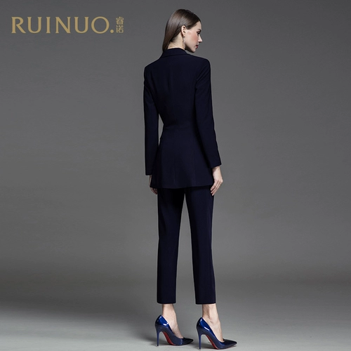 睿诺 Пиджак классического кроя, классический костюм, комплект, в корейском стиле, в британском стиле