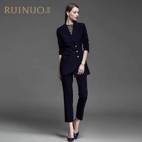 睿诺 Пиджак классического кроя, классический костюм, комплект, в корейском стиле, в британском стиле