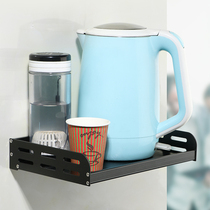 Kitchen water Cup shelf non-perforated storage rack wall-mounted tea cup hot kettle storage hanging wall tray