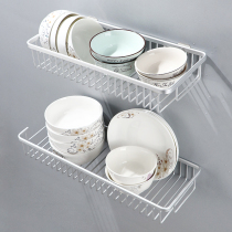 Kitchen dish storage rack no punch wall hanging wall bowl rack drain rack small storage rack hanging wall hanging dish rack