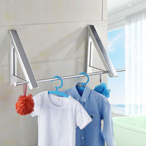 Invisible drying rack folding hidden wall-mounted toilet toilet cold hanger-free balcony wall pole type