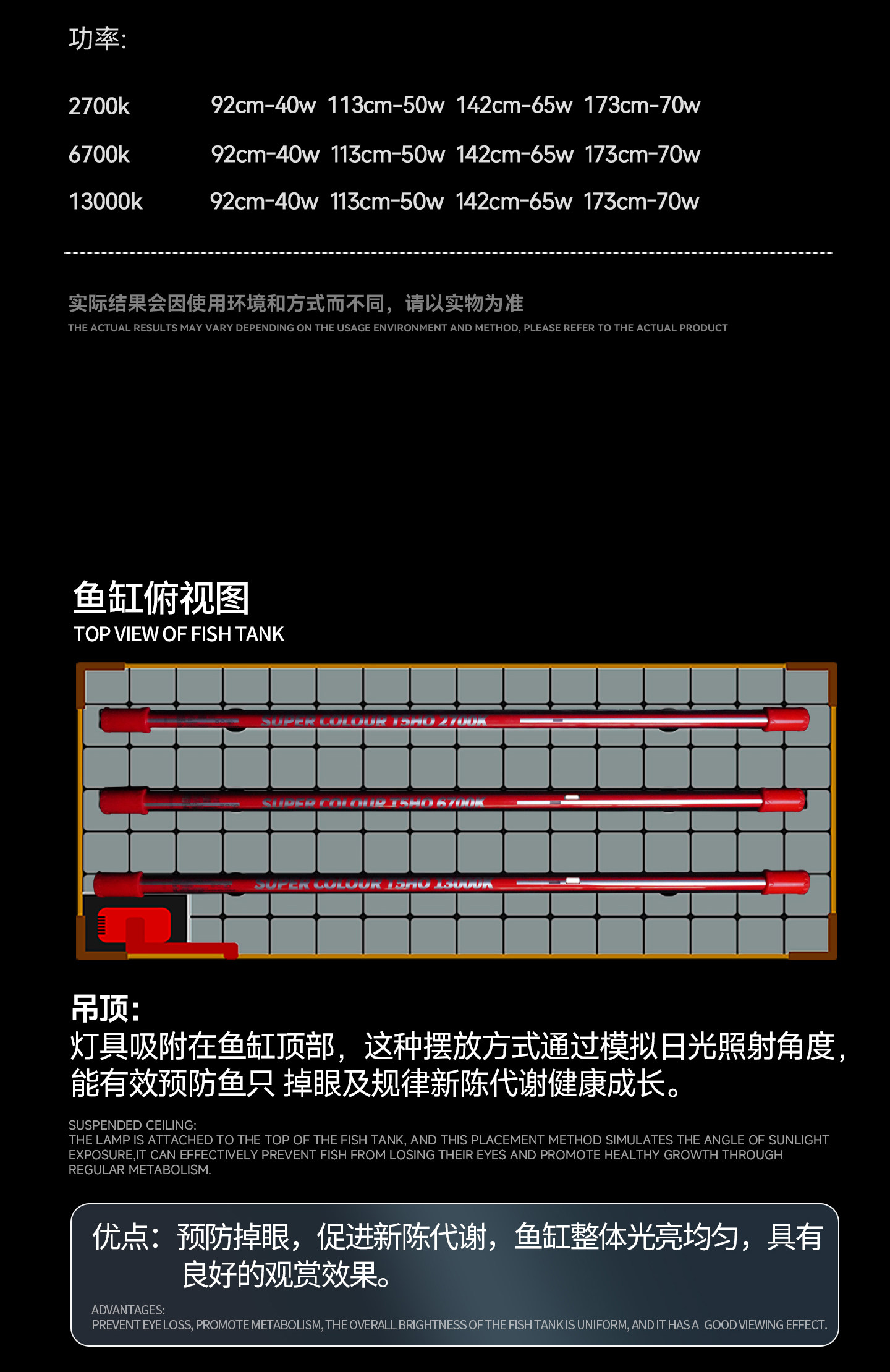 马印发色灯龙鱼灯专用三基色鱼缸灯水族箱灯管潜水灯NEC灯全光谱 detail 20