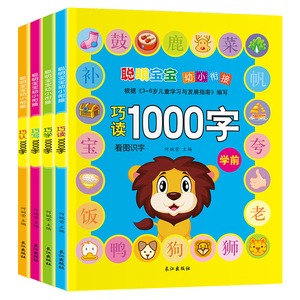 聪明宝宝幼小衔接1000字(4册) 何婉莹 编 低幼衔接 少儿 长江出版社
