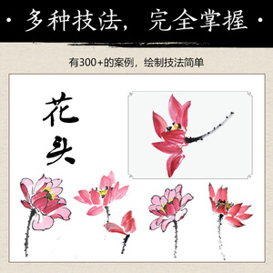国画300例 写意荷花技法入门教程 灌木文化,邰树文 著 美术技法 艺术 人民邮电出版社