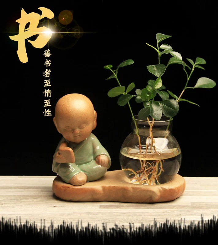 Qinqi, thư pháp và hội họa, Thiền tông, lọ hoa sáng tạo, gốm sứ, thủy canh, thủy canh, lọ hoa, ưu đãi đặc biệt, bình thủy tinh trong nhà - Vase / Bồn hoa & Kệ