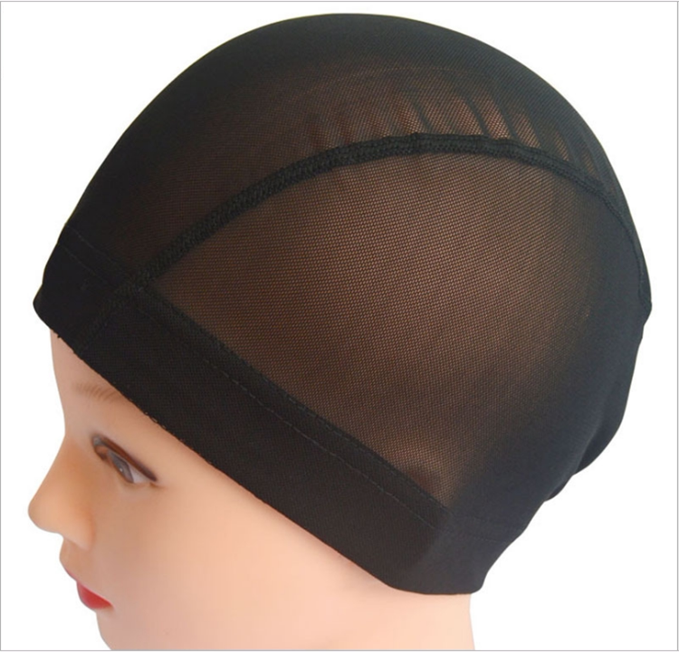 Stretch mesh wig mesh cap wig dedicated intranet head cover adjustable wig cap cap head cover black