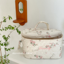 monobaby made floral picnic bag mommy luggage bag large capacity quilted imported from Korea