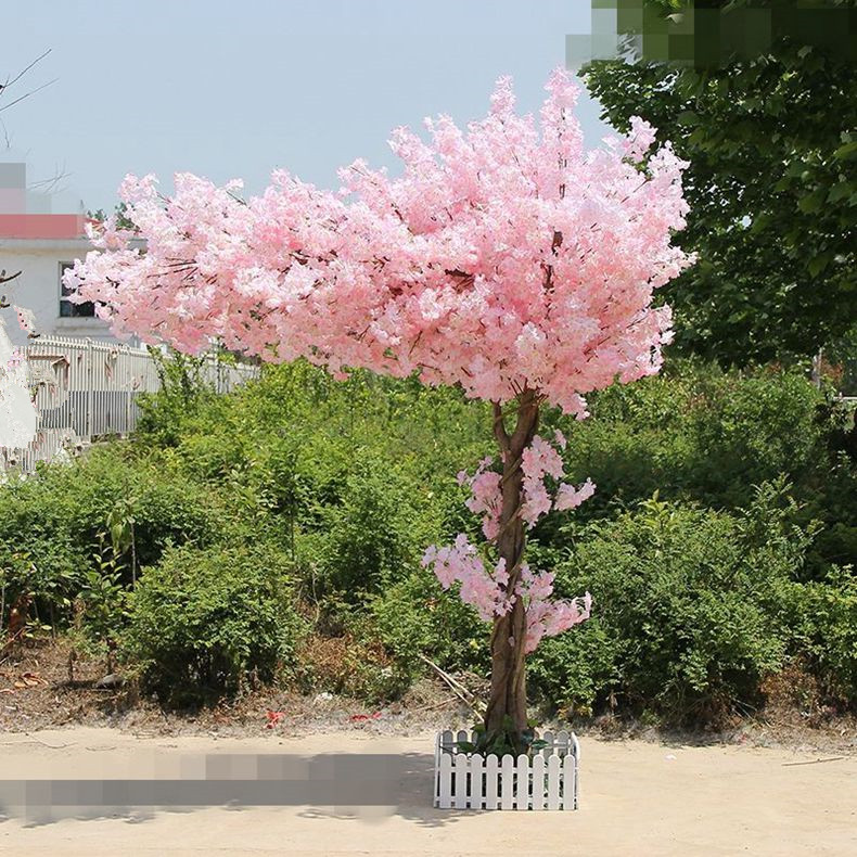 Mô phỏng cây anh đào mô phỏng đám cưới cây đào 绢花 影楼 cây anh đào giả trang trí vòm cao tầng bó hoa - Hoa nhân tạo / Cây / Trái cây lan gia hac