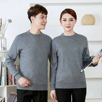 SJGQ-9052 Круглый шейный свитер серого