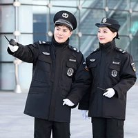 SJGQ-Твилл защитное пальто средней длины черное