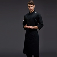 Черный лонгслив, водонепроницаемый фартук