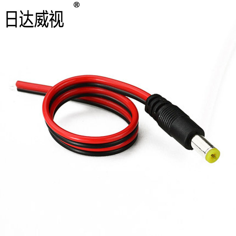 Sundawi view pure copper core DC power cord camera power connector red black wire DC centralized power supply 12V24V