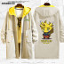 Jacket Elf Bảo Giấc mơ Elf Pikachu Thám Co-hoạt hình Jacket Quần áo Couple nam Và nữ áo gió 