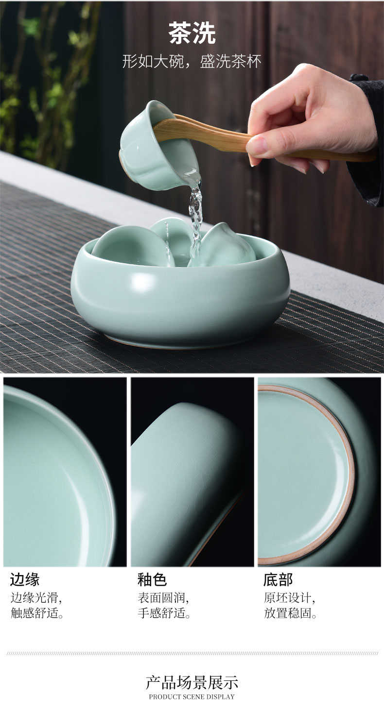 Tao blessing of household ceramics kung fu tea set a complete set of your up teapot teacup tea wash to gift set, tea set