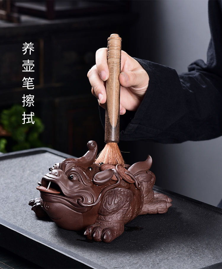 Tao blessing, violet arenaceous daikin pet toad tea to raise three lucky play tea sets and accessories tea fine toad furnishing articles